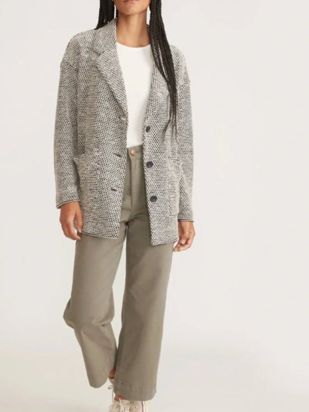 Marine Layer Birdseye Blazer Cardigan s